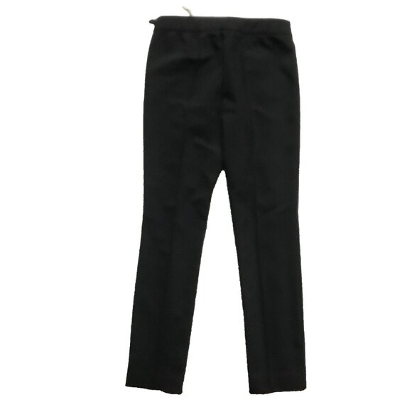 Lafayette 148 NY Gramercy Stretch Pants Womens 2 Black Crop Ankle Side Zip Pleat - Picture 12 of 15